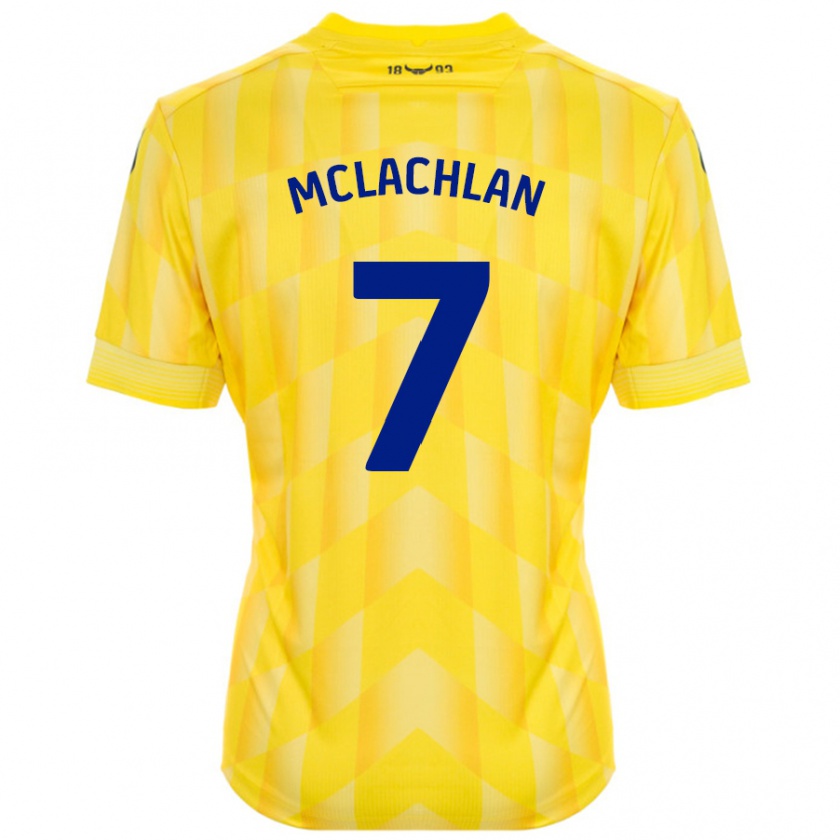 Kandiny Férfi Daisy Mclachlan #7 Sárga Hazai Jersey 2024/25 Mez Póló Ing