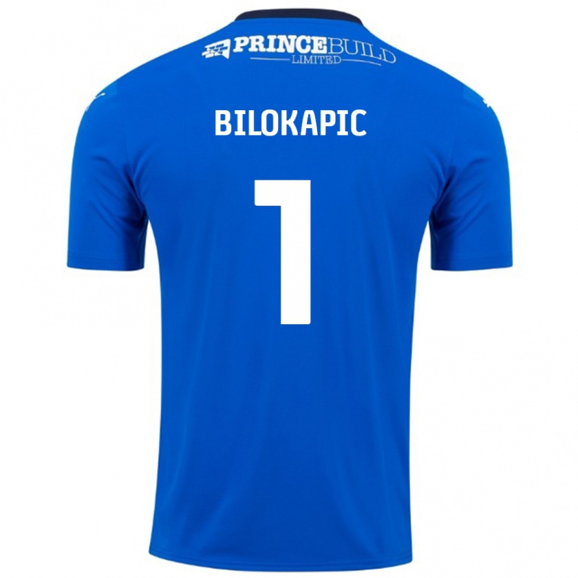 Kandiny Férfi Nicholas Bilokapic #1 Kék Fehér Hazai Jersey 2024/25 Mez Póló Ing