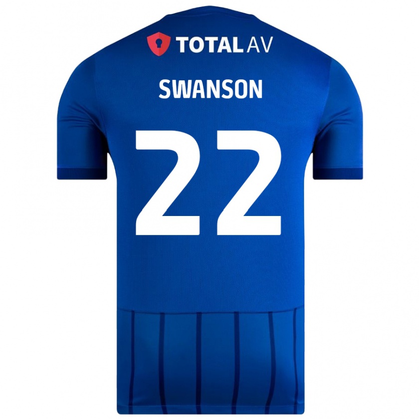 Kandiny Férfi Zak Swanson #22 Kék Hazai Jersey 2024/25 Mez Póló Ing