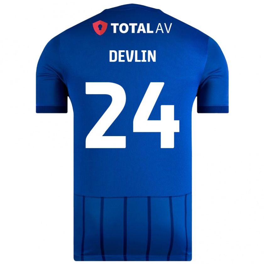 Kandiny Férfi Terry Devlin #24 Kék Hazai Jersey 2024/25 Mez Póló Ing