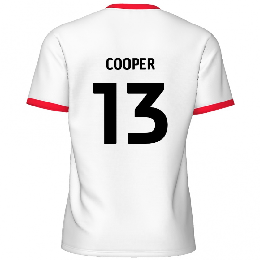 Kandiny Férfi Murphy Cooper #13 Fehér Piros Hazai Jersey 2024/25 Mez Póló Ing