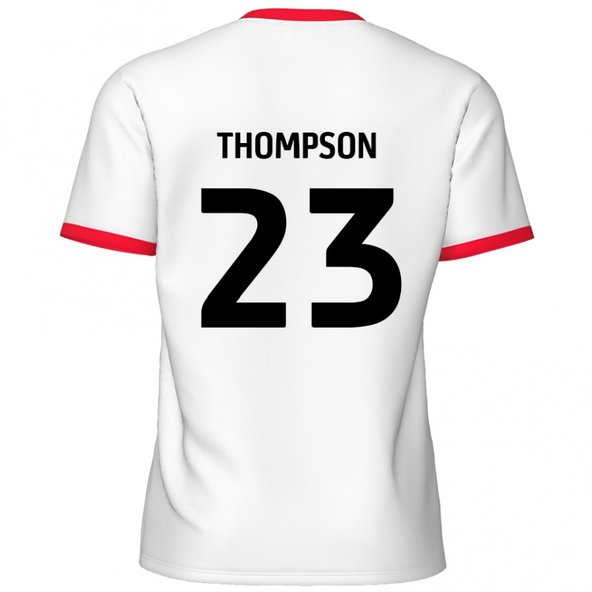 Kandiny Férfi Louis Thompson #23 Fehér Piros Hazai Jersey 2024/25 Mez Póló Ing