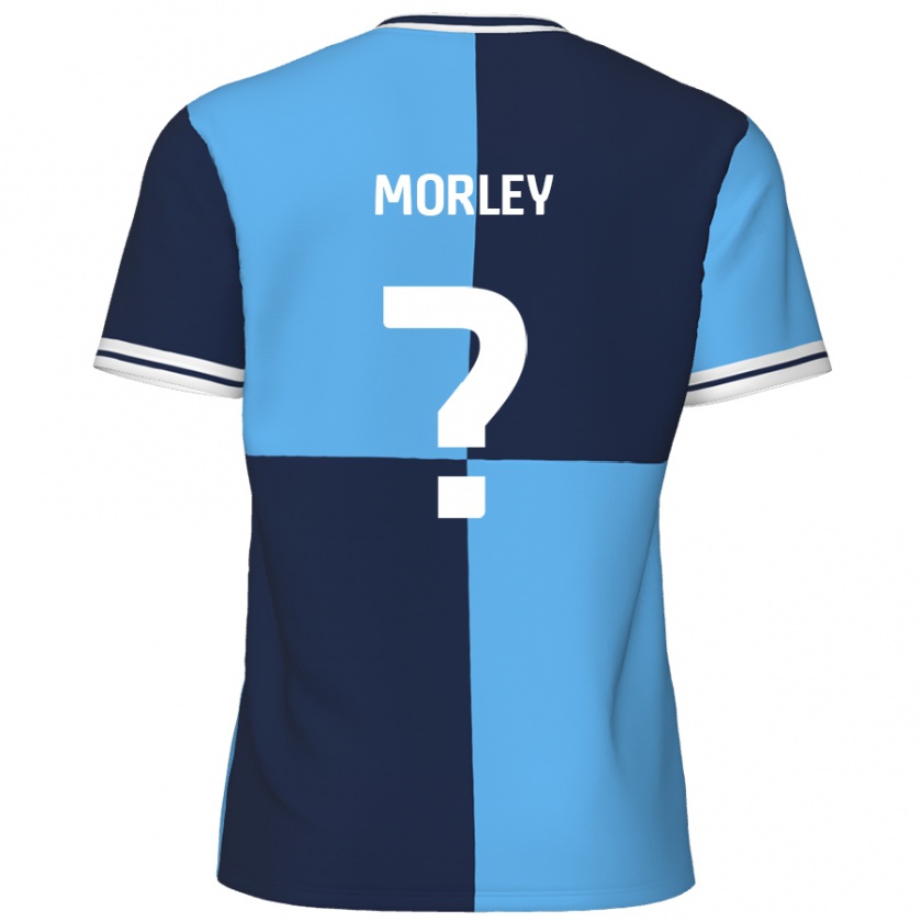 Kandiny Férfi Aaron Morley #0 Égszínkék Sötétkék Hazai Jersey 2024/25 Mez Póló Ing