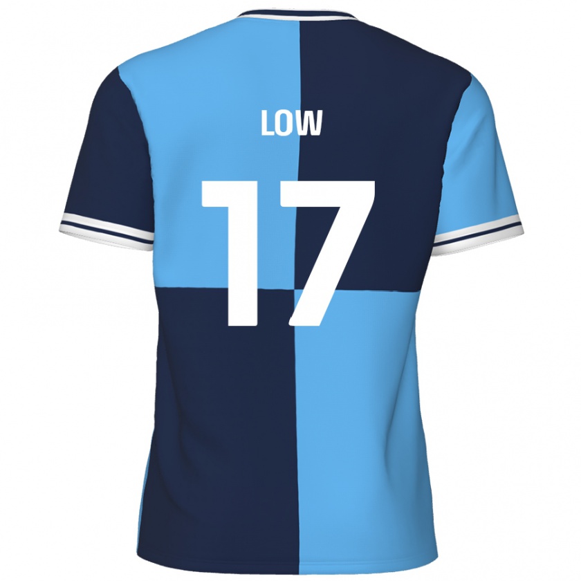 Kandiny Férfi Joe Low #17 Égszínkék Sötétkék Hazai Jersey 2024/25 Mez Póló Ing