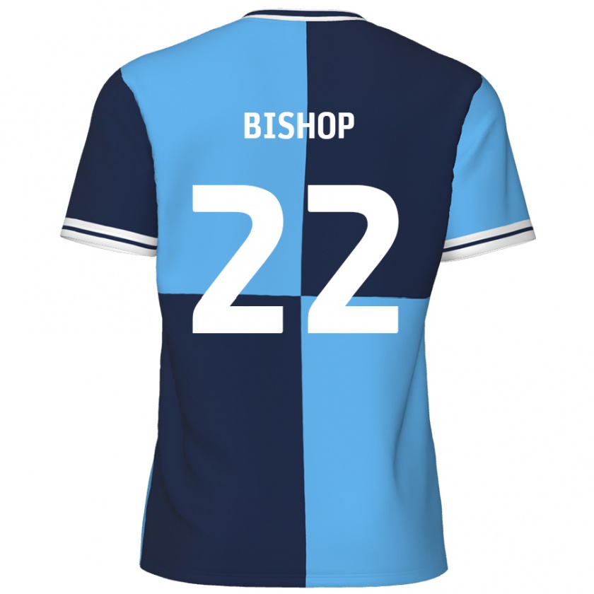 Kandiny Férfi Nathan Bishop #22 Égszínkék Sötétkék Hazai Jersey 2024/25 Mez Póló Ing