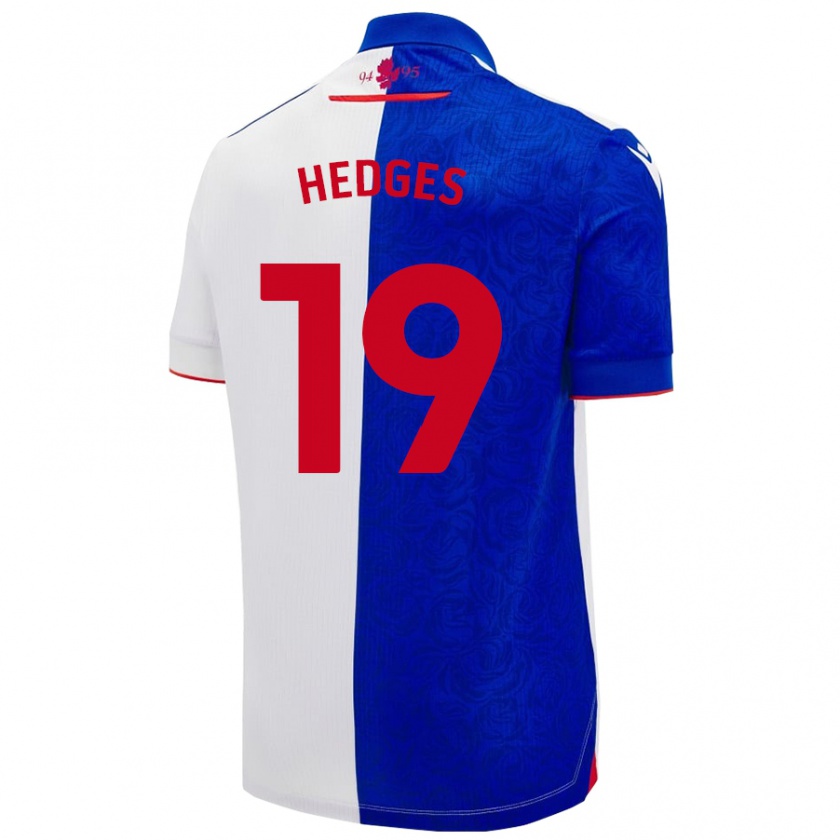 Kandiny Férfi Ryan Hedges #19 Égszínkék Fehér Hazai Jersey 2024/25 Mez Póló Ing