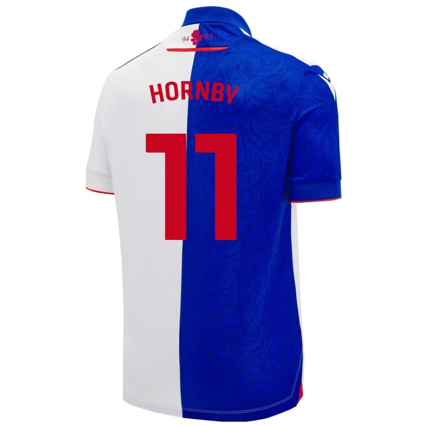 Kandiny Férfi Megan Hornby #11 Égszínkék Fehér Hazai Jersey 2024/25 Mez Póló Ing