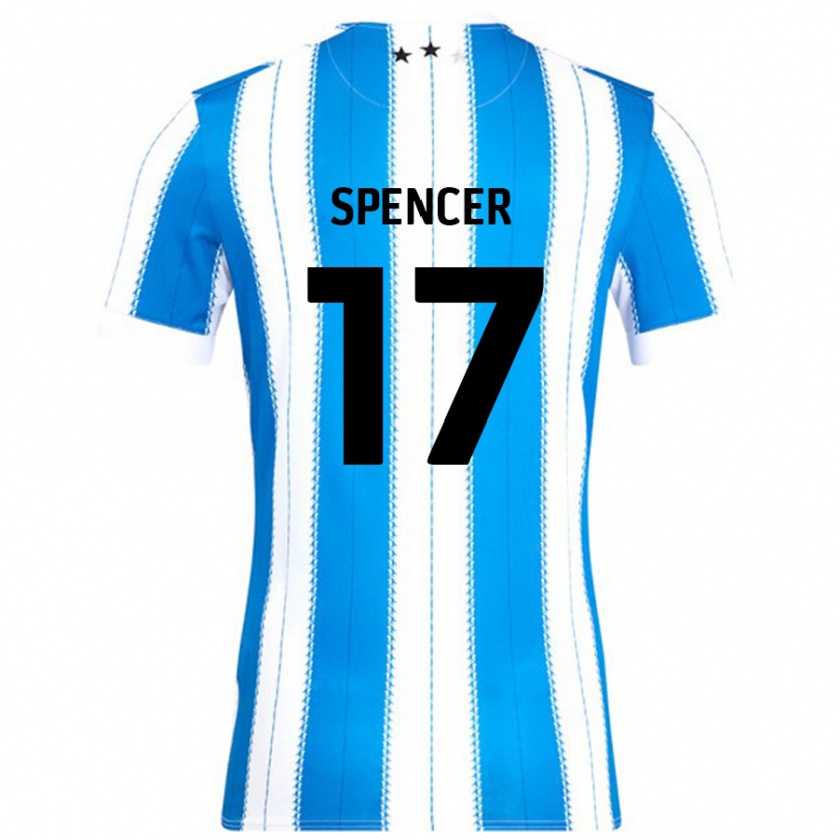 Kandiny Férfi Brodie Spencer #17 Kék Fehér Hazai Jersey 2024/25 Mez Póló Ing