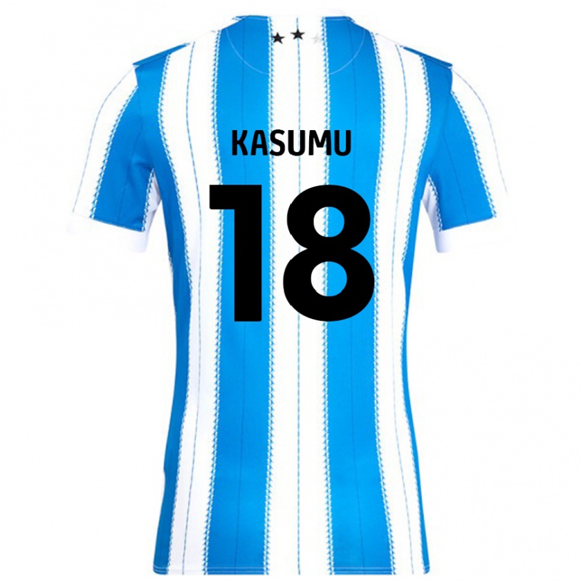 Kandiny Férfi David Kasumu #18 Kék Fehér Hazai Jersey 2024/25 Mez Póló Ing