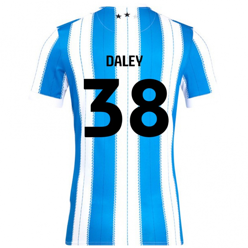 Kandiny Férfi Luke Daley #38 Kék Fehér Hazai Jersey 2024/25 Mez Póló Ing