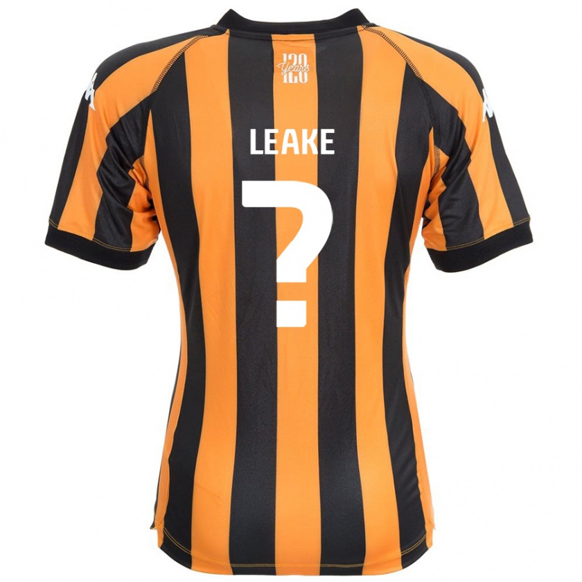 Kandiny Férfi Jake Leake #0 Fekete Borostyán Hazai Jersey 2024/25 Mez Póló Ing