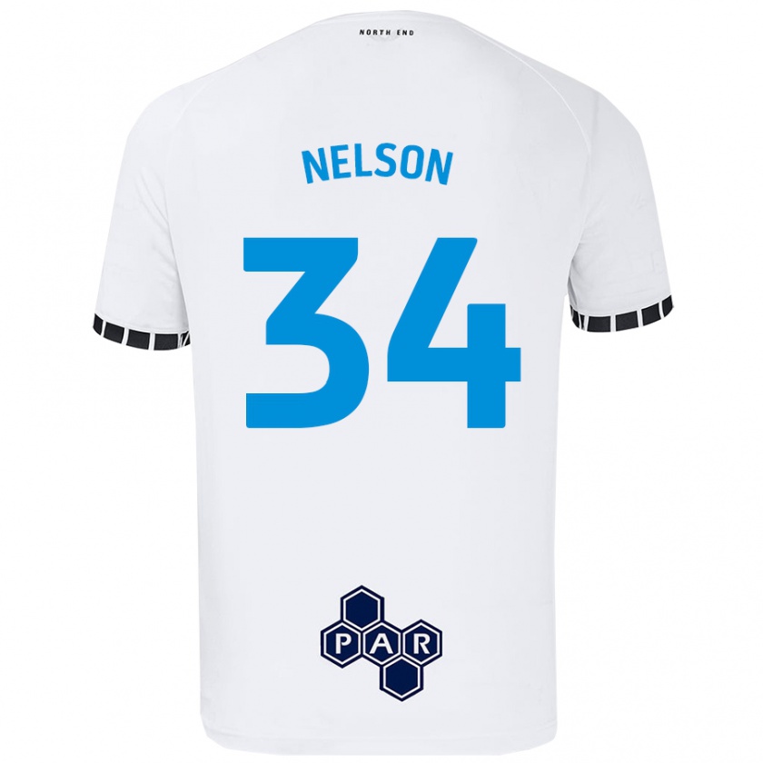 Kandiny Férfi Kitt Nelson #34 Fehér Hazai Jersey 2024/25 Mez Póló Ing