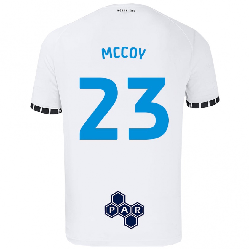 Kandiny Férfi Faye Mccoy #23 Fehér Hazai Jersey 2024/25 Mez Póló Ing