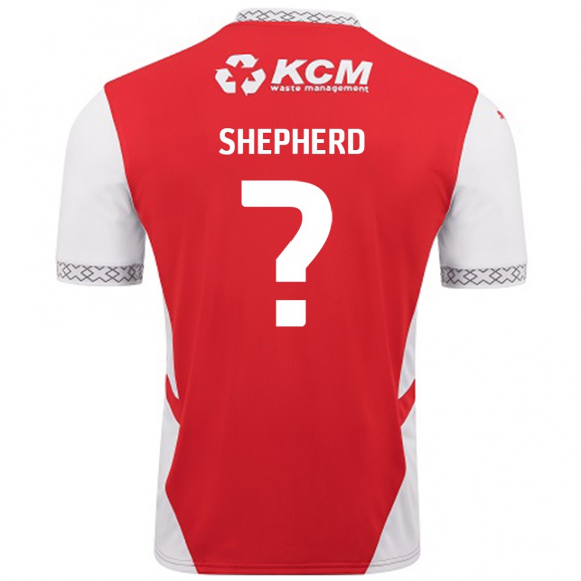 Kandiny Férfi Tom Shepherd #0 Piros Fehér Hazai Jersey 2024/25 Mez Póló Ing