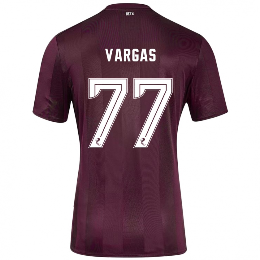 Kandiny Férfi Kenneth Vargas #77 Burgundia Hazai Jersey 2024/25 Mez Póló Ing