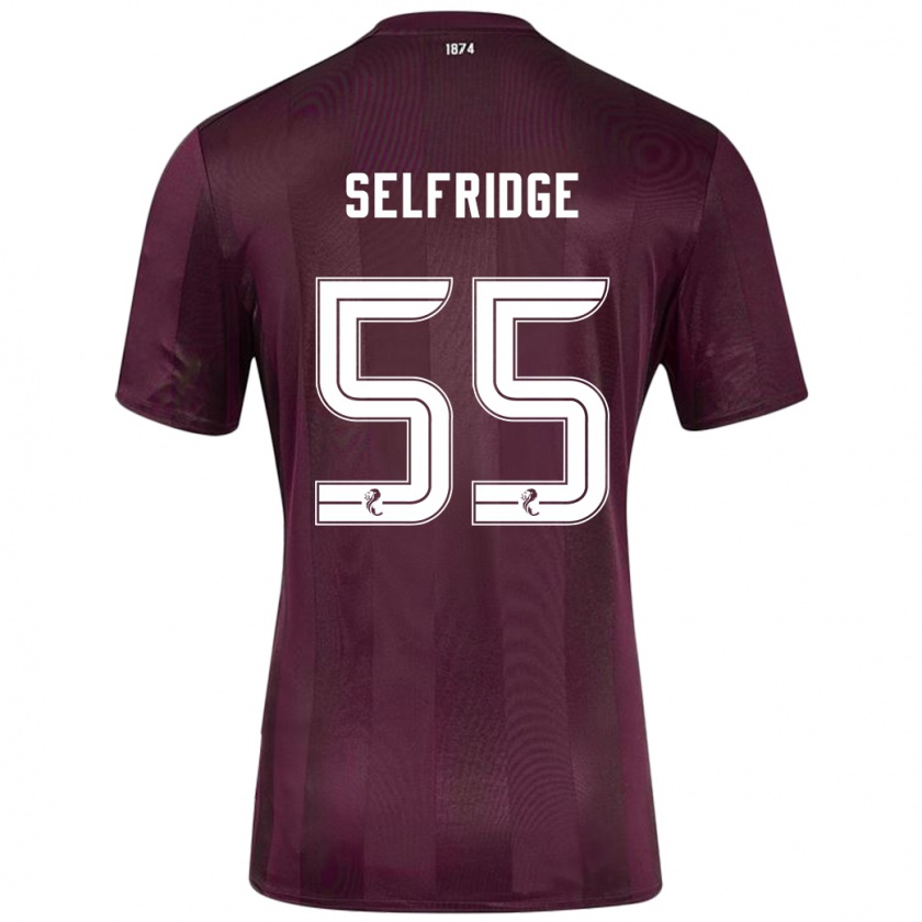 Kandiny Férfi Louis Selfridge #55 Burgundia Hazai Jersey 2024/25 Mez Póló Ing