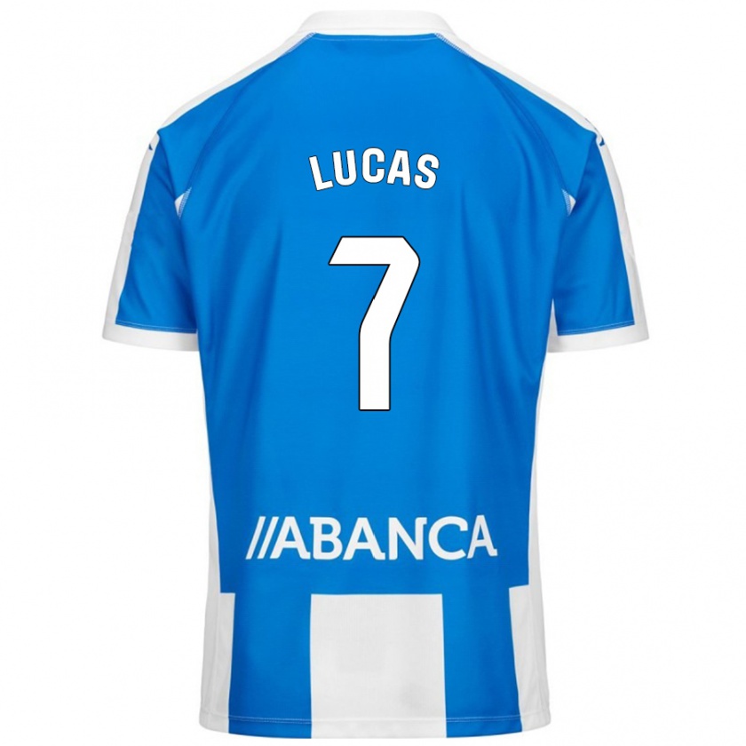 Kandiny Férfi Lucas Pérez #7 Kék Fehér Hazai Jersey 2024/25 Mez Póló Ing