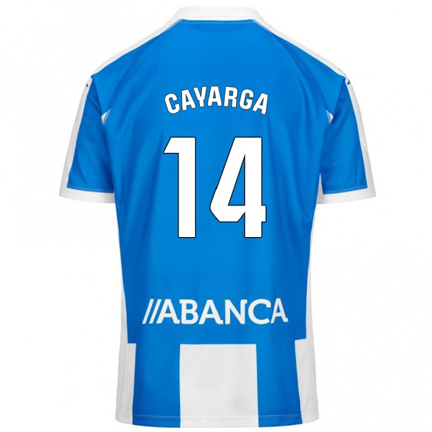 Kandiny Férfi Berto Cayarga #14 Kék Fehér Hazai Jersey 2024/25 Mez Póló Ing