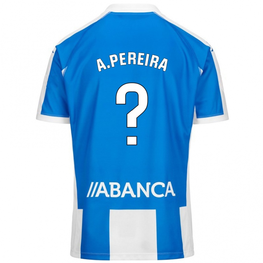 Kandiny Férfi Alejandro Pereira #0 Kék Fehér Hazai Jersey 2024/25 Mez Póló Ing