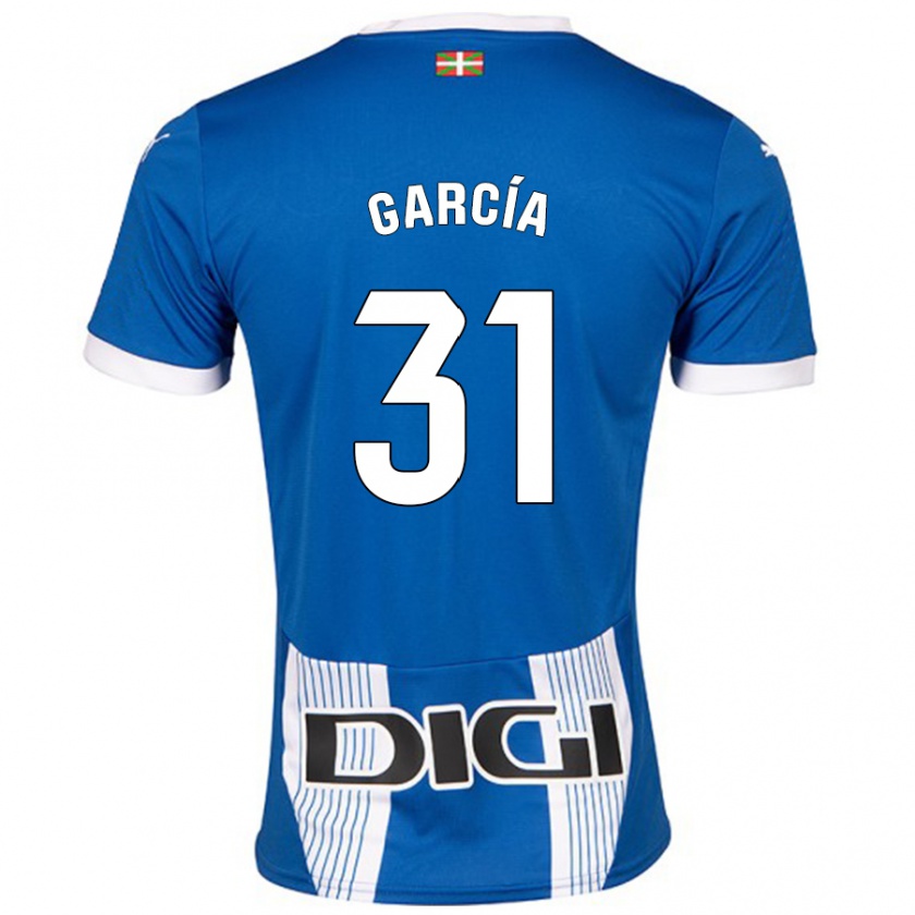 Kandiny Férfi Gaizka García #31 Kék Hazai Jersey 2024/25 Mez Póló Ing