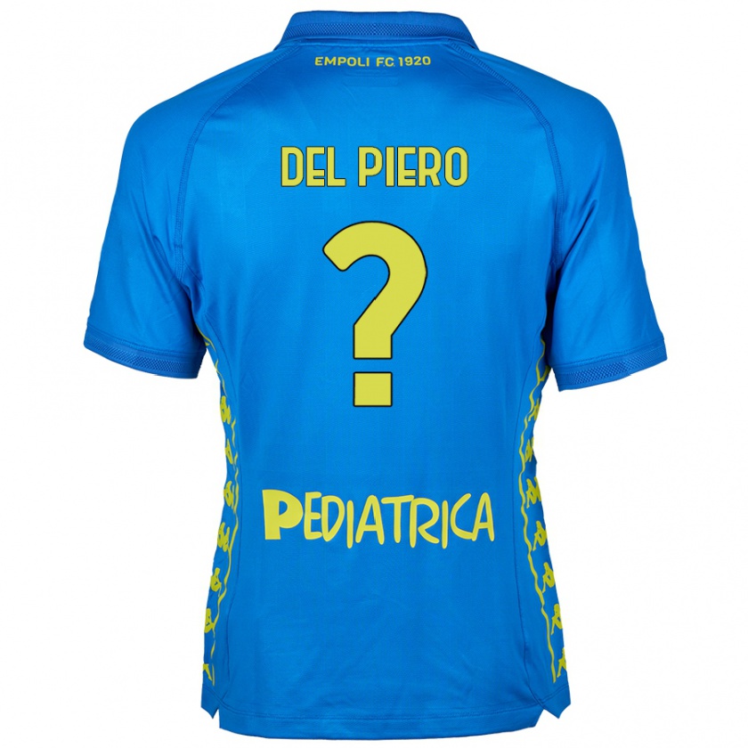 Kandiny Férfi Tobias Del Piero #0 Kék Hazai Jersey 2024/25 Mez Póló Ing