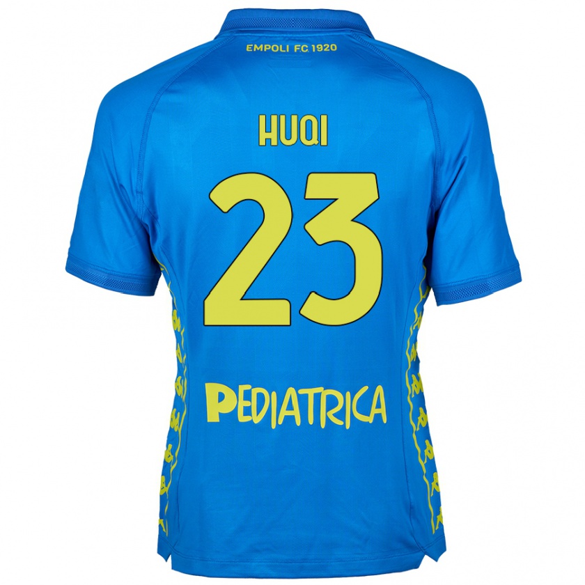 Kandiny Férfi Mattia Huqi #23 Kék Hazai Jersey 2024/25 Mez Póló Ing