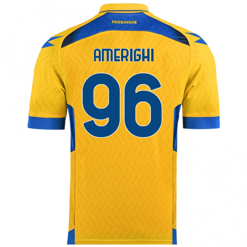 Kandiny Férfi Igor Amerighi #96 Sárga Hazai Jersey 2024/25 Mez Póló Ing