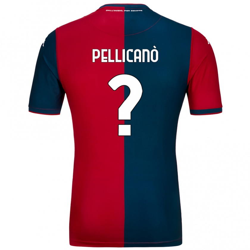 Kandiny Férfi Antonino Pellicanò #0 Piros Sötétkék Hazai Jersey 2024/25 Mez Póló Ing