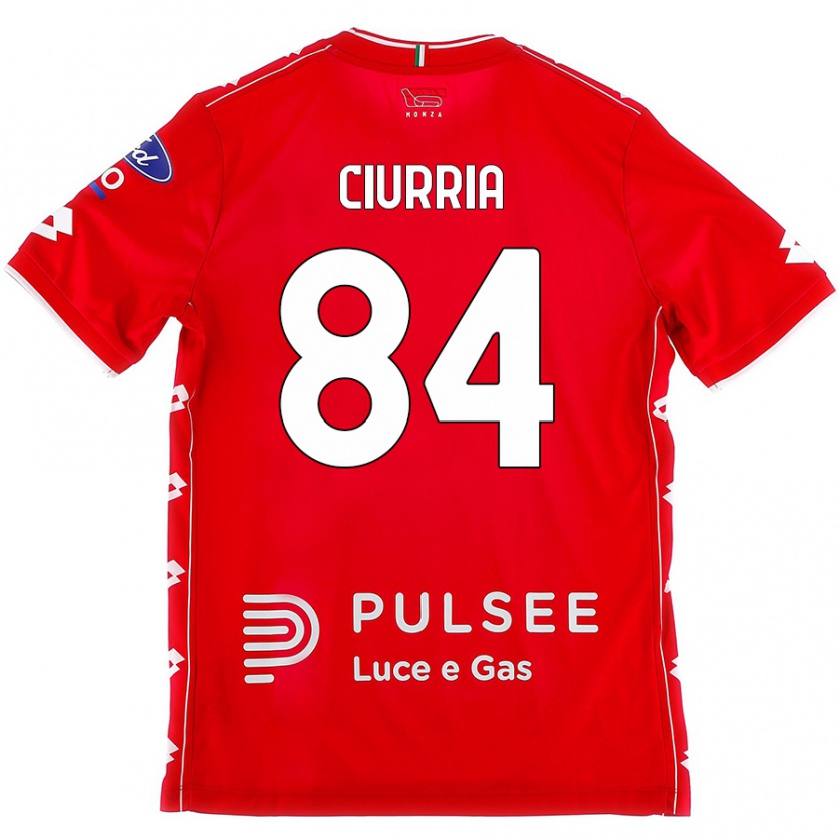 Kandiny Férfi Patrick Ciurria #84 Piros Fehér Hazai Jersey 2024/25 Mez Póló Ing