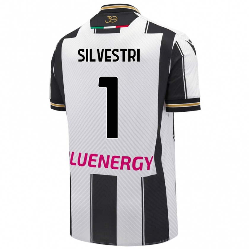 Kandiny Férfi Marco Silvestri #1 Fehér Fekete Hazai Jersey 2024/25 Mez Póló Ing