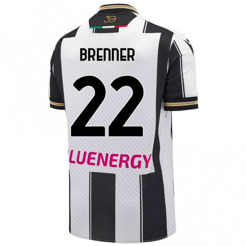 Kandiny Férfi Brenner #22 Fehér Fekete Hazai Jersey 2024/25 Mez Póló Ing