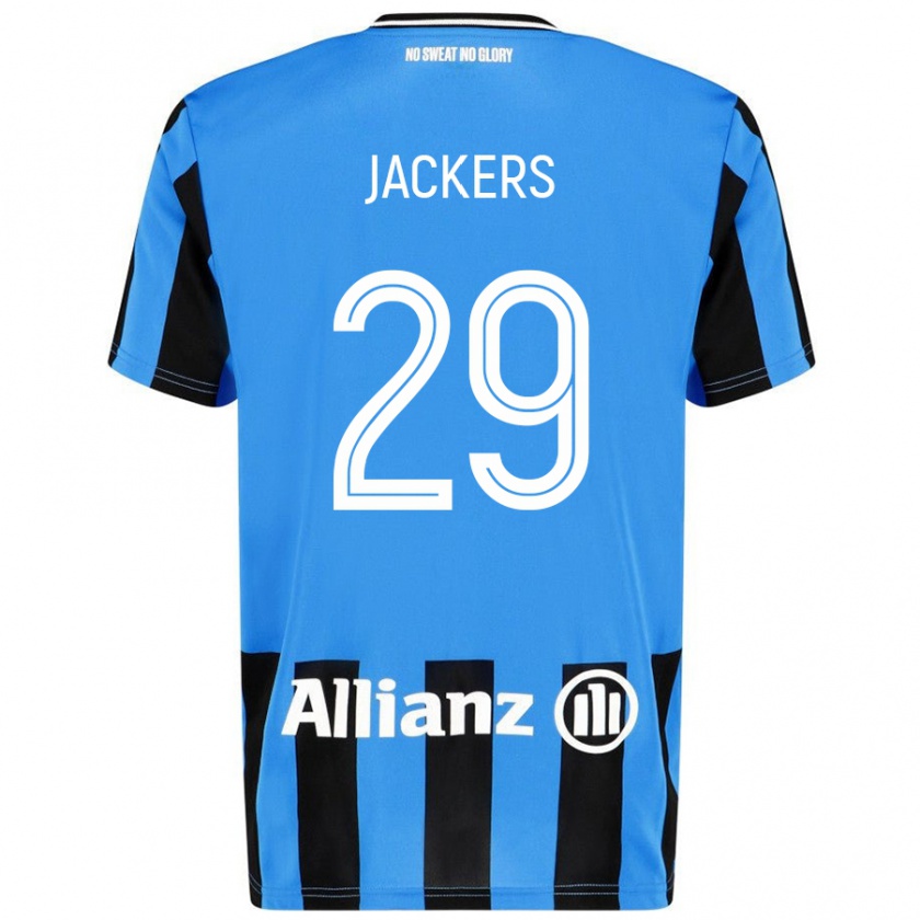 Kandiny Férfi Nordin Jackers #29 Égszínkék Fekete Hazai Jersey 2024/25 Mez Póló Ing