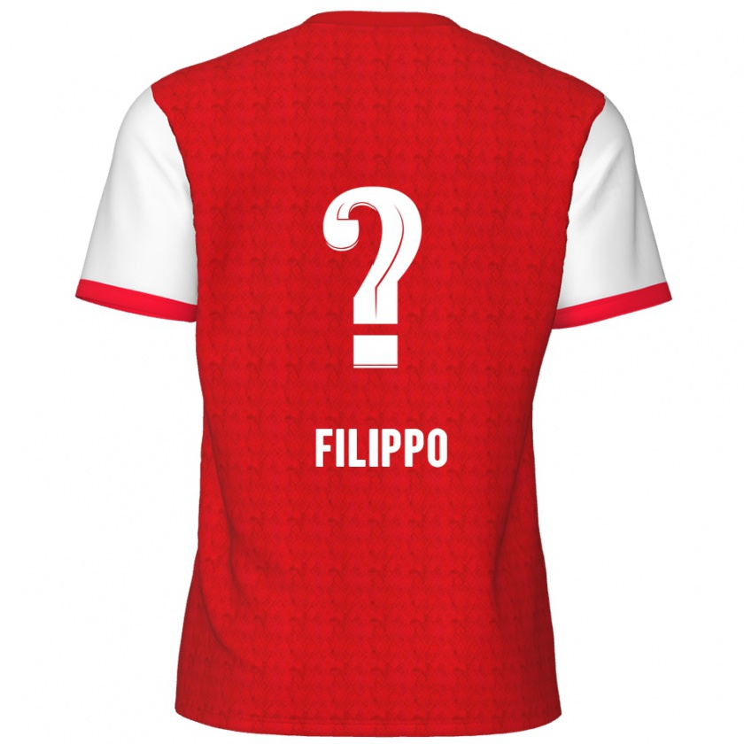 Kandiny Férfi Niels Filippo #0 Piros Fehér Hazai Jersey 2024/25 Mez Póló Ing