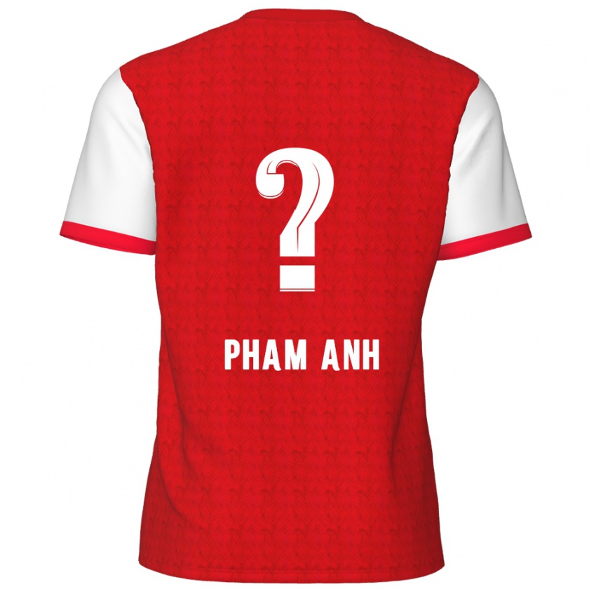 Kandiny Férfi Khoi Pham Anh #0 Piros Fehér Hazai Jersey 2024/25 Mez Póló Ing