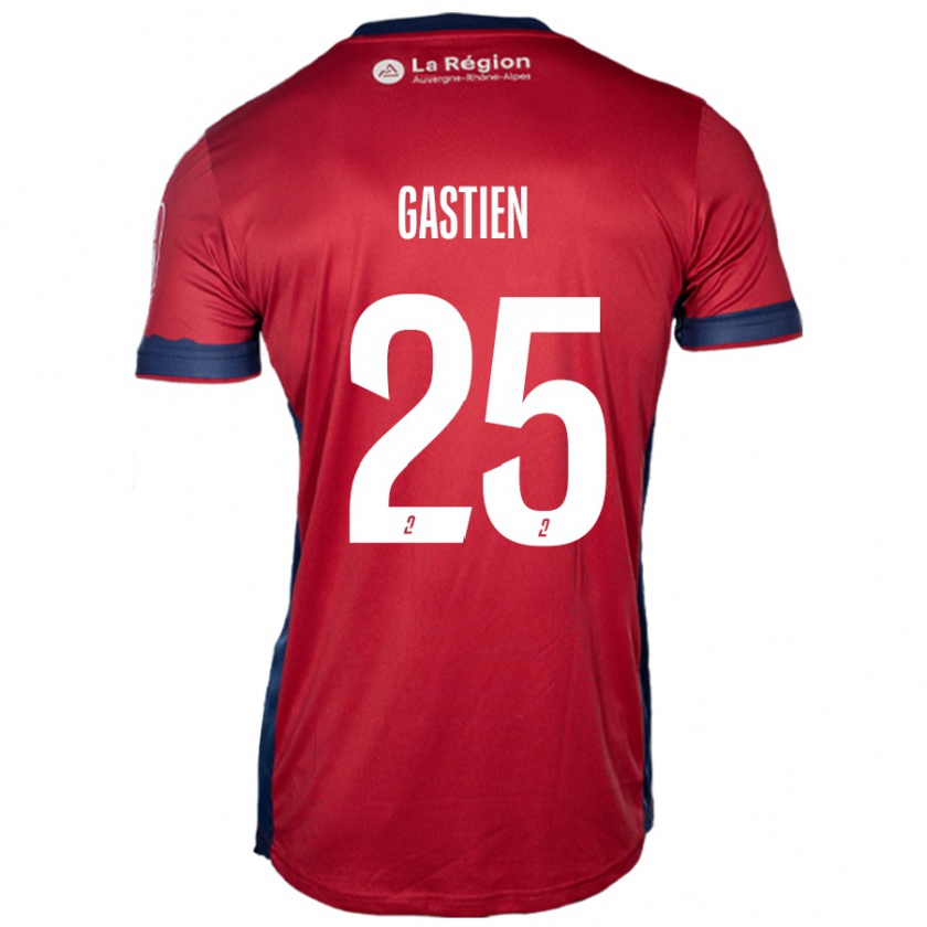 Kandiny Férfi Johan Gastien #25 Világos Bordó Hazai Jersey 2024/25 Mez Póló Ing