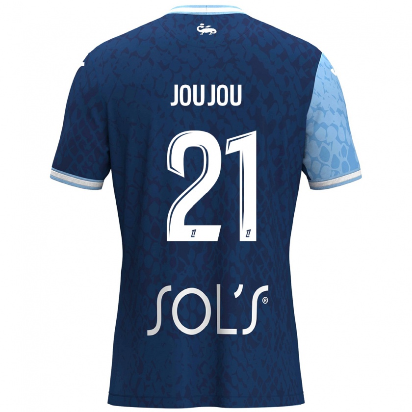 Kandiny Férfi Antoine Joujou #21 Égszínkék Sötétkék Hazai Jersey 2024/25 Mez Póló Ing