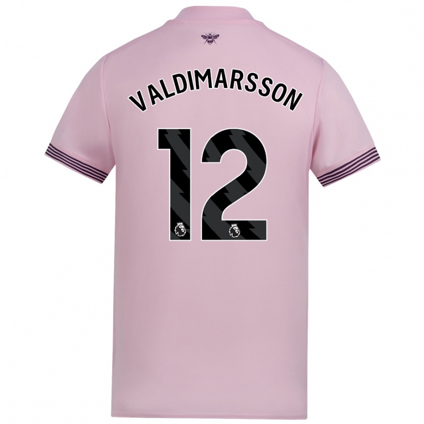 Kandiny Férfi Hákon Rafn Valdimarsson #12 Rózsaszín Idegenbeli Jersey 2024/25 Mez Póló Ing