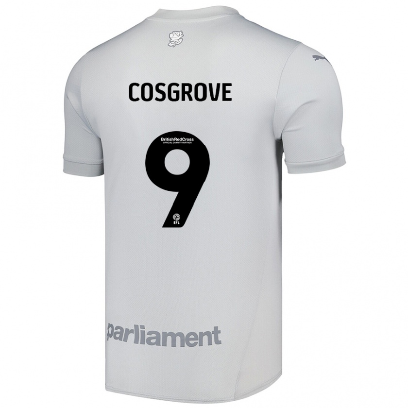 Kandiny Férfi Sam Cosgrove #9 Ezüstszürke Idegenbeli Jersey 2024/25 Mez Póló Ing