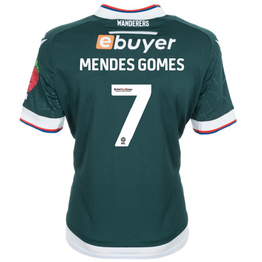 Kandiny Férfi Carlos Mendes #7 Sötétzöld Idegenbeli Jersey 2024/25 Mez Póló Ing