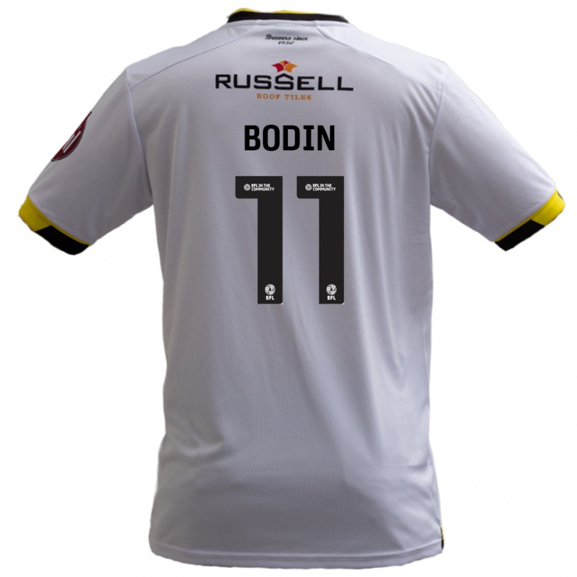 Kandiny Férfi Billy Bodin #11 Fehér Idegenbeli Jersey 2024/25 Mez Póló Ing