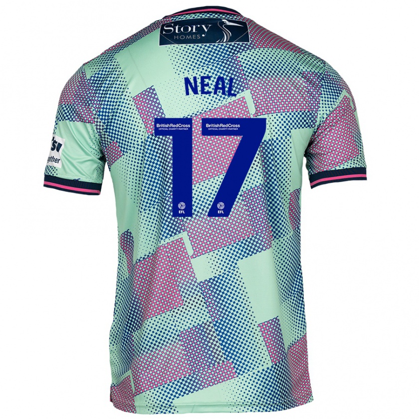 Kandiny Férfi Harrison Neal #17 Zöld Idegenbeli Jersey 2024/25 Mez Póló Ing