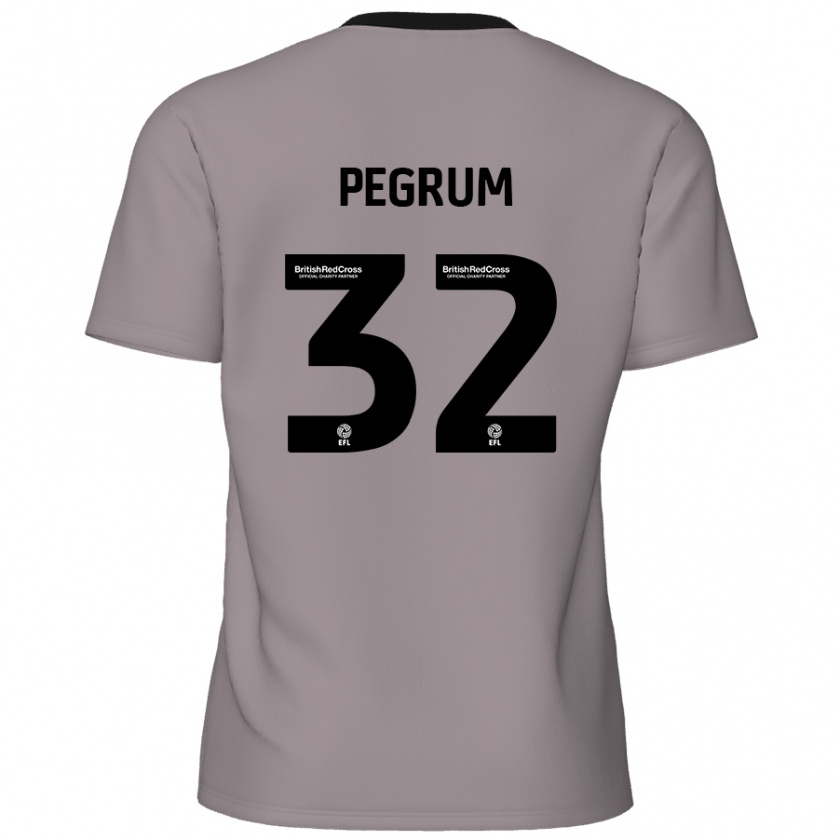 Kandiny Férfi Charlie Pegrum #32 Szürke Idegenbeli Jersey 2024/25 Mez Póló Ing