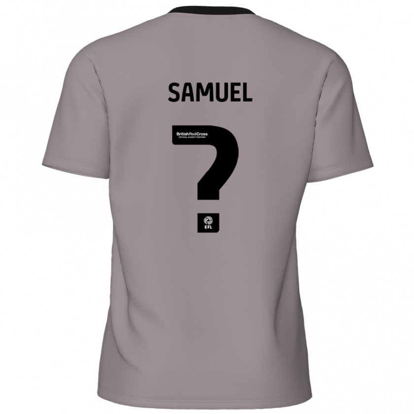 Kandiny Férfi Devine Samuel #0 Szürke Idegenbeli Jersey 2024/25 Mez Póló Ing