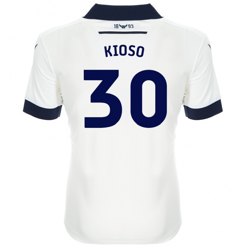 Kandiny Férfi Peter Kioso #30 Fehér Sötétkék Idegenbeli Jersey 2024/25 Mez Póló Ing