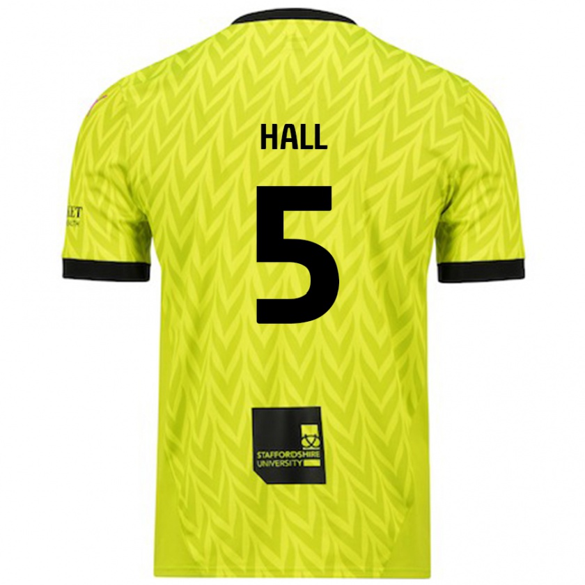 Kandiny Férfi Connor Hall #5 Fluoreszkáló Zöld Idegenbeli Jersey 2024/25 Mez Póló Ing