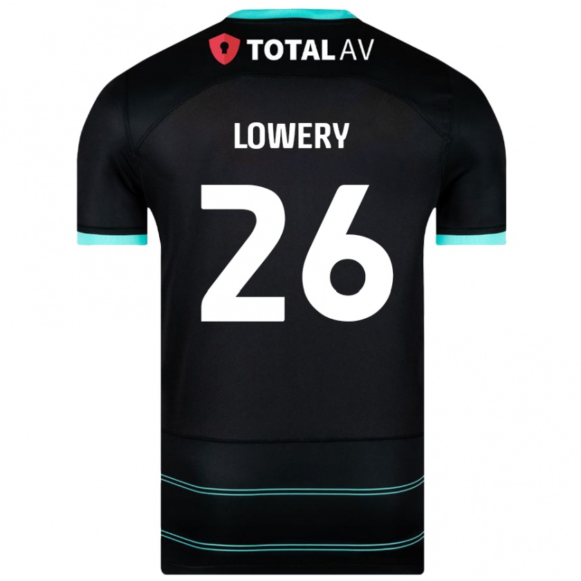 Kandiny Férfi Tom Lowery #26 Fekete Idegenbeli Jersey 2024/25 Mez Póló Ing