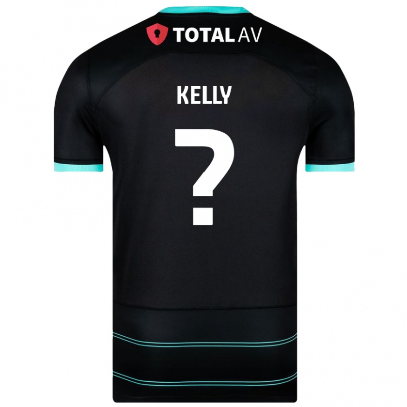 Kandiny Férfi Liam Kelly #0 Fekete Idegenbeli Jersey 2024/25 Mez Póló Ing