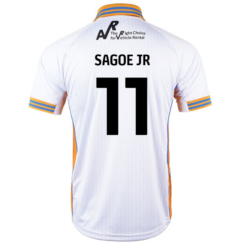 Kandiny Férfi Charles Sagoe Jr #11 Fehér Idegenbeli Jersey 2024/25 Mez Póló Ing