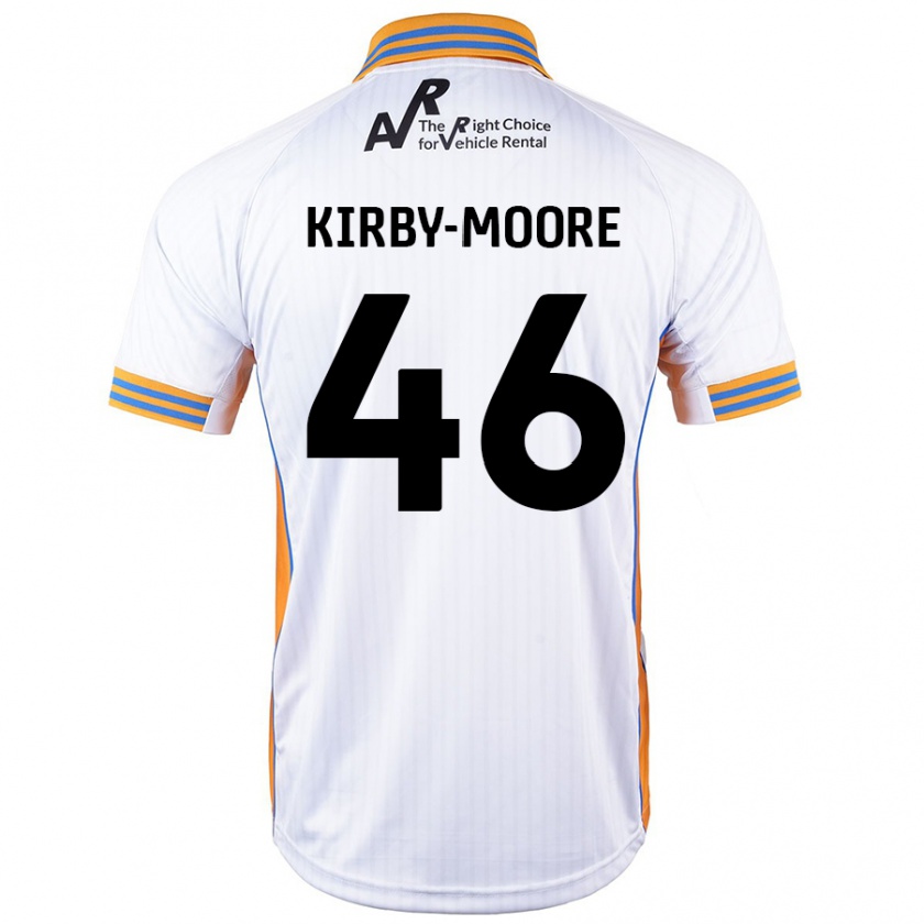 Kandiny Férfi Harvey Kirby-Moore #46 Fehér Idegenbeli Jersey 2024/25 Mez Póló Ing