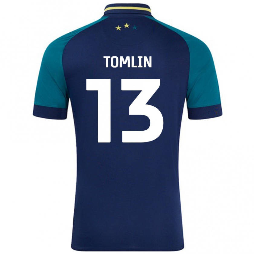 Kandiny Férfi Phoebe Tomlin #13 Navy Sötétzöld Idegenbeli Jersey 2024/25 Mez Póló Ing